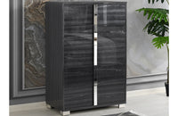 Maisie Modern Chest Gloss Grey