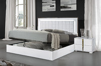 Freya Modern Storage Bedroom Set White High Gloss