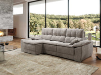 ANITA FABRIC SECTIONAL SOFA WITH POWER RECLINERS