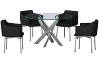 Dusty 5 pc Dining Set Black