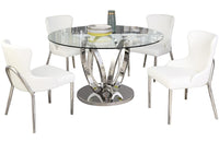 Evelyn 5 pc Dining Set White