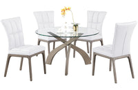 Peggy 5 pc Dining Set White