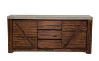 Revok Modern Concrete & Acacia Buffet