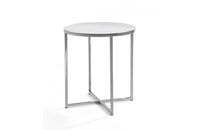 Jon Round End Table Metal Top