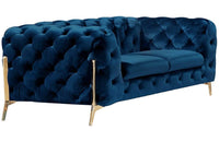 Abel Blue Loveseat