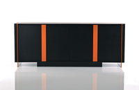 Modrest Vision Modern Black Oak Buffet