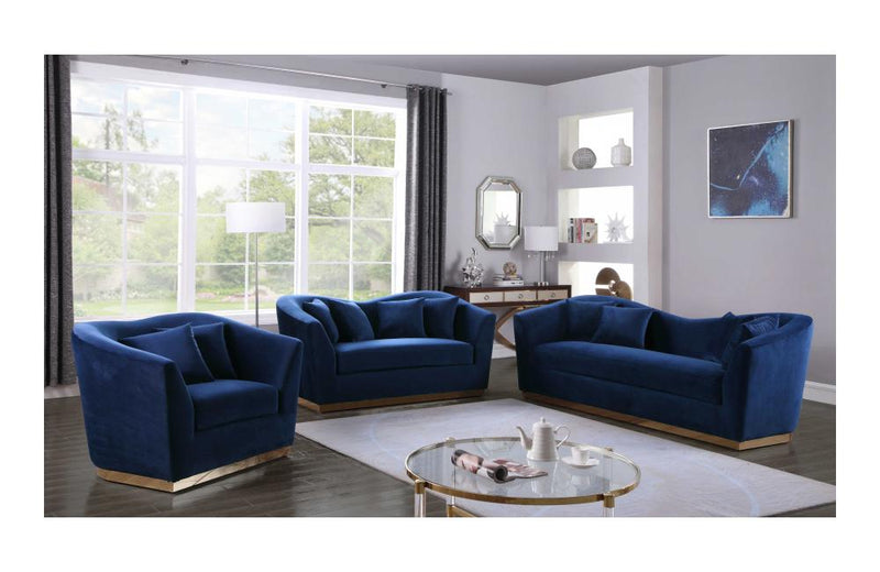 Harmony Navy sofa set