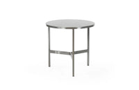 James Metal Top End Table