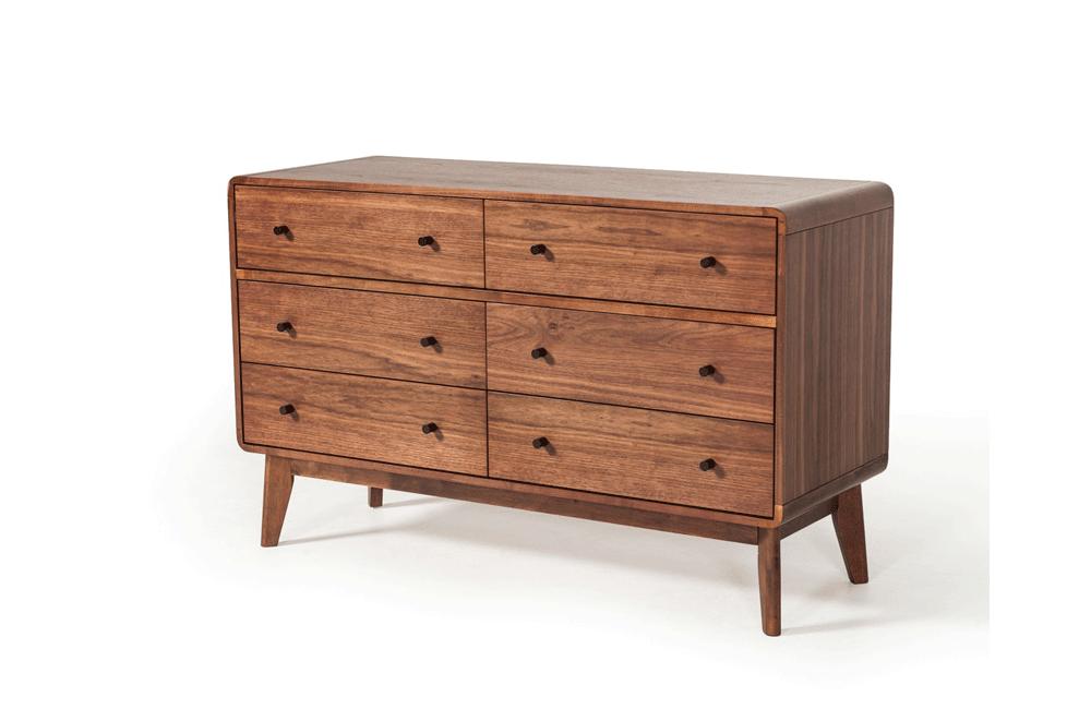 Marshall Mid-Century Modern Walnut Dresser | Paramus Mega Furniture Marshall Mid-Century Modern Walnut Dresser | Paramus Mega Furniture
