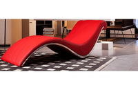 Essen Modern Leather Leisure Lounge Chaise Red