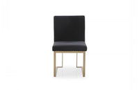 Modrest Fowler Modern Black Fabric Dining Chair (Set of 2)