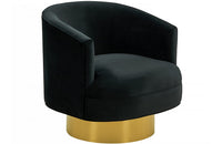 Divani Casa Basalt Modern Black Fabric Accent Chair