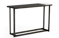 Modrest Fargo Modern Ceramic & Grey Walnut Console Table