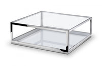 Modrest Weller Modern Stainless Steel Coffee Table