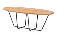 Modrest Esther Industrial Small Oak Coffee Table