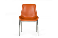 Modrest Holt Modern Cognac Eco-Leather Dining Chair (Set of 2)