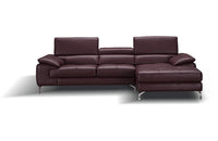 RIALTO Maroon Premium Leather Sectional Sofa