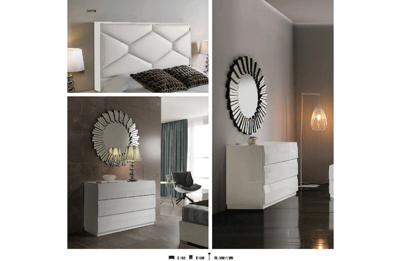 Martina LUX Bedroom Storage White, M152, C152, E100