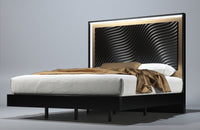 Wave Bed Dark grey