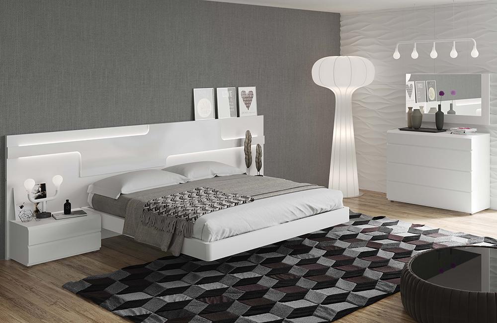 modern bedroom dresser sets Dynasty - Eastern King Shagreen Set all smooth Modern Simplicity Solid Wood 4