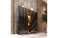 Oro Black 2 Door China Cabinet