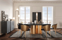 Wave Dining Room Dark grey
