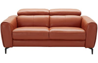 Cooper Modern Leather Loveseat