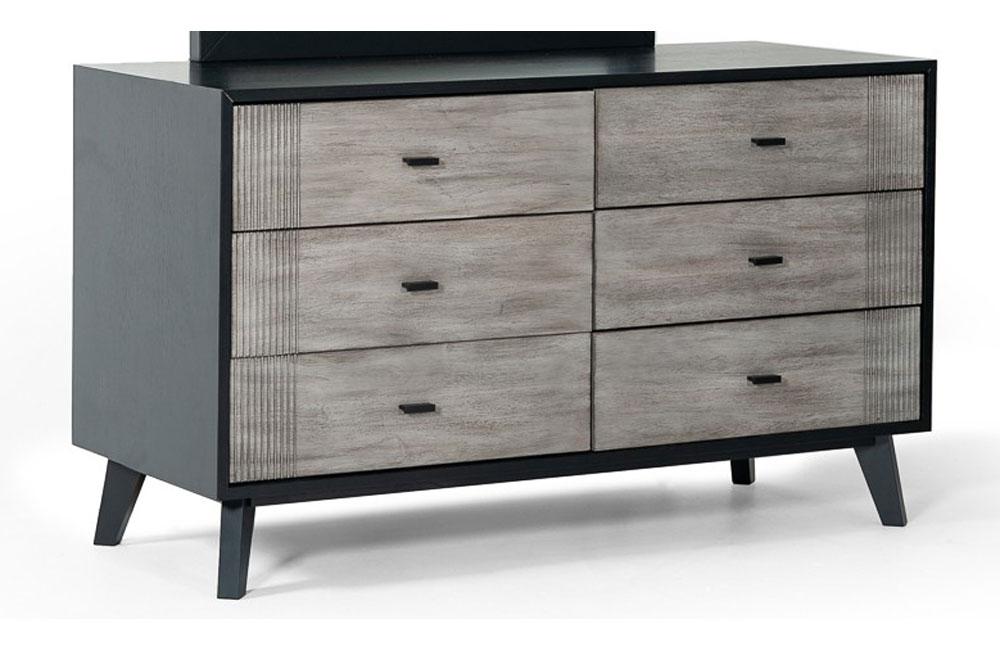 Nova Domus Panther Contemporary Grey & Black Dresser Nova Domus Panther Contemporary Grey & Black Dresser