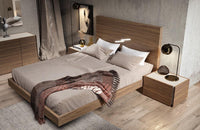 Ives Walnut with Light Grey Premium Bedroom Set