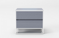 Jennie - Modern Grey Nightstand