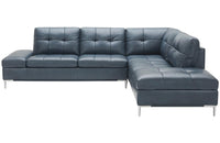 Kyle Sectional Sofa Blue with Storage