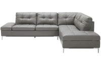 Kyle Sectional Sofa Grey with Storage