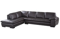 Santino Brown Leather Sectional Sofa