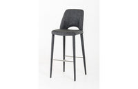 Williamette Modern Fabric Bar Stool Gray