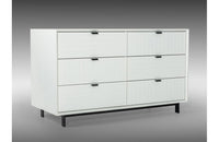 Valencia Contemporary White Dresser