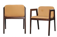 Modrest Avrum Modern Camel Eco-Leather Dining Chair (Set of 2)
