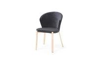 Modrest Nadia Modern Black Velvet & Rosegold Dining Chair (Set of 2)