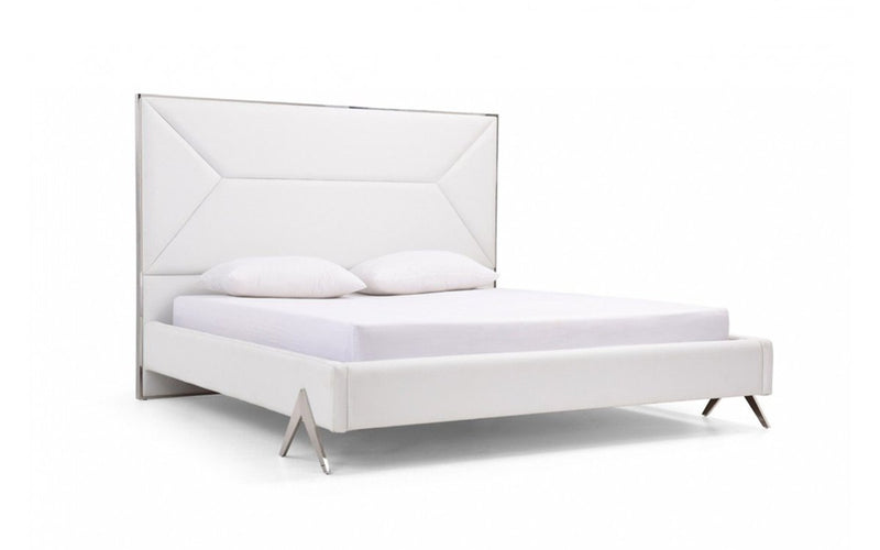 Modrest Candid Modern White Bed