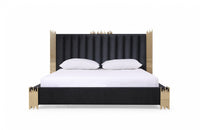 Modrest Token Modern Black & Gold Bed