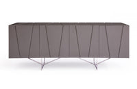 Modrest Chrysler Modern Grey High Gloss Buffet