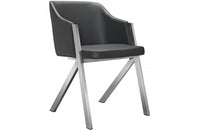 Darcy Modern Grey Leatherette Dining Chair (Set of 2)