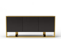 Modrest Modern Fauna Wenge and Brass Buffet