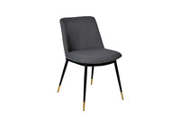 Modrest Batson Modern Grey Fabric Dining Chair (Set of 2)