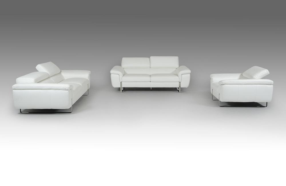 Manhattan Contemporary Italian Leather 2 PCs Sofa Set Charlotte