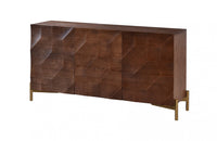Modrest Killeen Modern Gold + Walnut Buffet