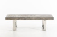 Modrest Lola Modern Grey Brush Bench