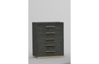 Modrest Manhattan Contemporary Grey and Gold Chest