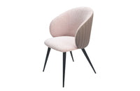 Modrest Marnie Contemporary Gray + Cream Dining Chair