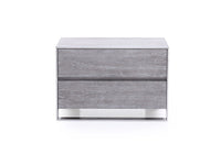 Modrest Arlene Modern Grey Elm Nightstand