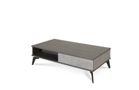Nova Domus Palermo Italian Modern Faux Concrete & Grey Coffee Table